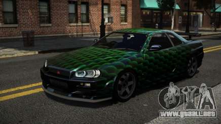 Nissan Skyline R34 R-Sport S12 para GTA 4