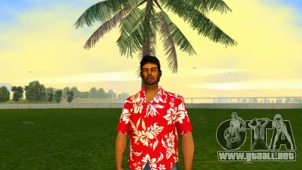 Tommy Vercetti - HD Hawaiian Red Shirt para GTA Vice City