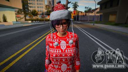 Nagisa - Christmas Winter Wonder Pijama v3 para GTA San Andreas