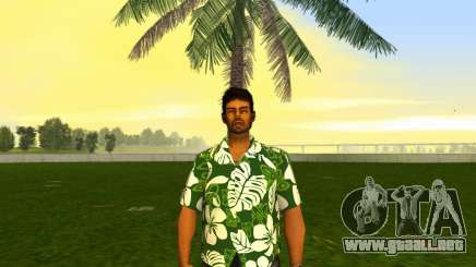 Tommy Vercetti - HD Neon Paisley Green Fox para GTA Vice City