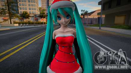 PDFT Hatsune Miku Santa v1 para GTA San Andreas