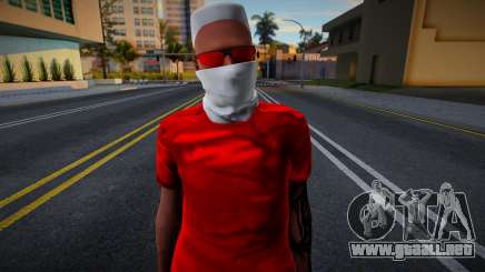 SKIN DE PVP DA BLOODS para GTA San Andreas