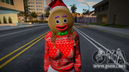 Monica - Christmas Sweater Knitted Leggings v2 para GTA San Andreas