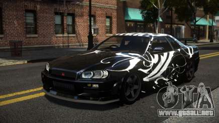 Nissan Skyline R34 R-Sport S14 para GTA 4