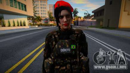 Chica Militar Brasil v2 para GTA San Andreas