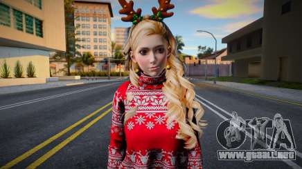 Aerith Gainsborough - Chrismas Sweater Dress v2 para GTA San Andreas