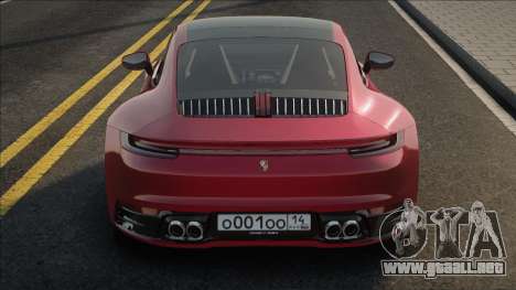 Porsche 911 (992) Red para GTA San Andreas