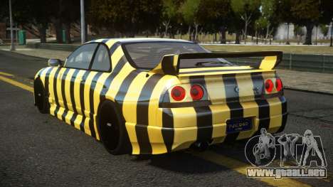 Nissan Skyline R33 GTR G-Racing S11 para GTA 4