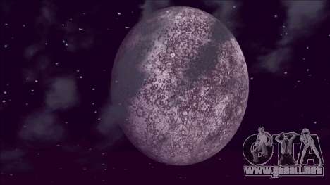 Planeta Mercurio en lugar de la Luna para GTA San Andreas