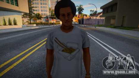 Joven con camiseta blanca para GTA San Andreas