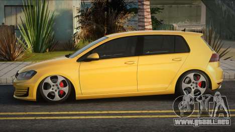 Volkswagen Golf VII 2012 Yellow para GTA San Andreas