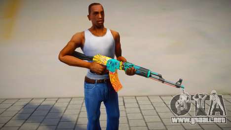 AK-47 Dragons flame para GTA San Andreas