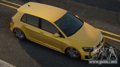 Volkswagen Golf VII 2012 Yellow para GTA San Andreas