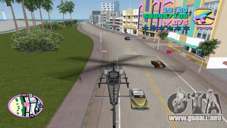 Helicóptero Spawn Sparrow para GTA Vice City