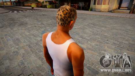 Leopard Print Hair para GTA San Andreas
