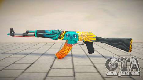 AK-47 Dragons flame para GTA San Andreas