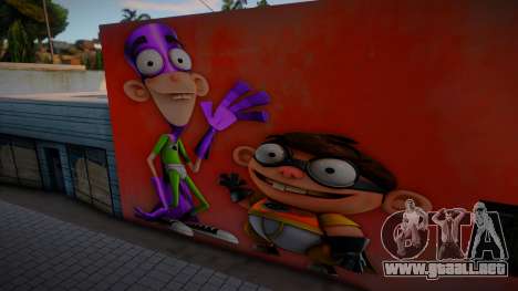 Mural Fanboy And Chum Chum para GTA San Andreas
