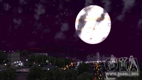 El planeta Júpiter en lugar de la luna para GTA San Andreas