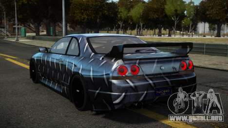 Nissan Skyline R33 GTR G-Racing S10 para GTA 4