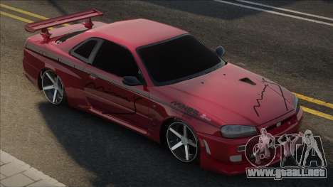 Nissan Skyline R34 [Red] para GTA San Andreas