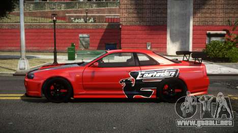 Nissan Skyline R34 J-Style V1.1 para GTA 4