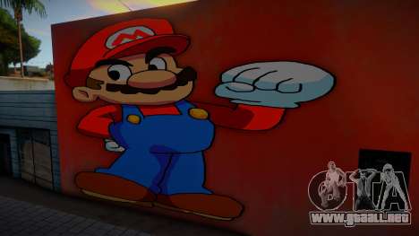 Mural Anime Mario para GTA San Andreas