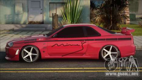 Nissan Skyline R34 [Red] para GTA San Andreas