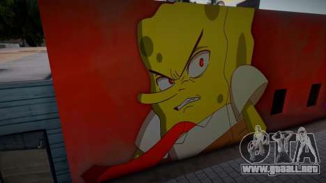 Mural Anime SpongeBob para GTA San Andreas