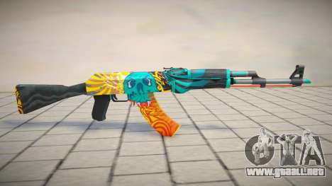 AK-47 Dragons flame para GTA San Andreas