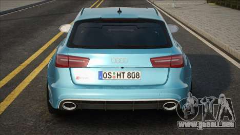 Audi RS6 Avant Quattro Blue para GTA San Andreas