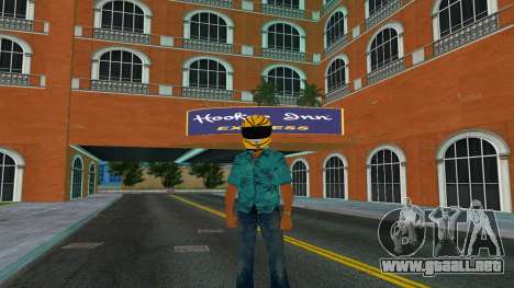 Tommy With Bike Helmet para GTA Vice City