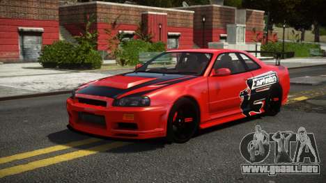 Nissan Skyline R34 J-Style V1.1 para GTA 4