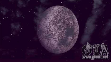 Planeta Mercurio en lugar de la Luna para GTA San Andreas