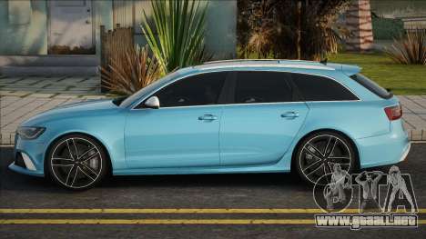 Audi RS6 Avant Quattro Blue para GTA San Andreas