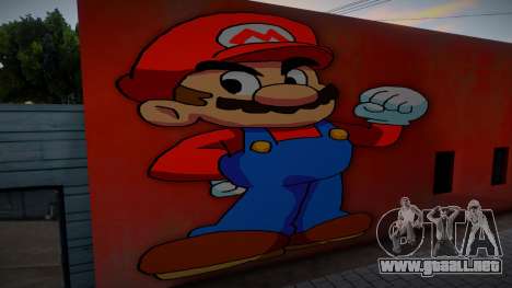 Mural Anime Mario para GTA San Andreas