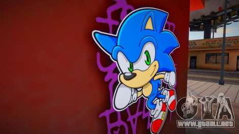 Chibi Sonic Grove Spray para GTA San Andreas