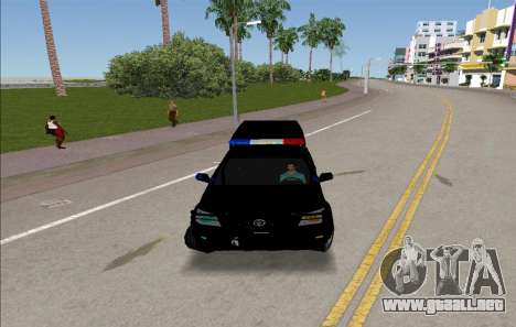 Coche de policía Toyota Hilux en color negro para GTA Vice City