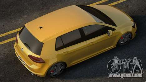 Volkswagen Golf VII 2012 Yellow para GTA San Andreas