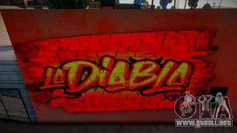 Mural East Los Santos - La Diabla para GTA San Andreas