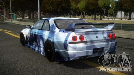 Nissan Skyline R33 GTR G-Racing S8 para GTA 4