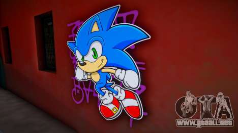 Chibi Sonic Grove Spray para GTA San Andreas