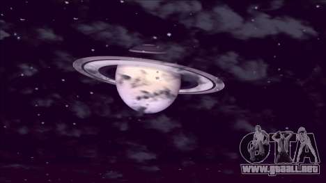 Planeta Saturno en lugar de la Luna para GTA San Andreas