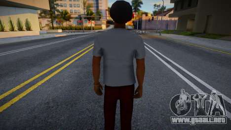 Joven con camiseta blanca para GTA San Andreas