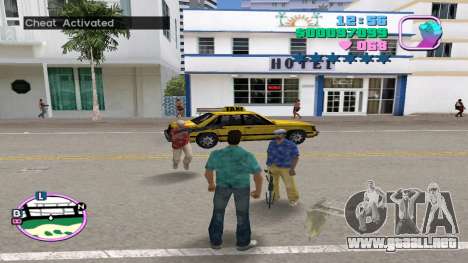 Taxi con guardaespaldas para GTA Vice City
