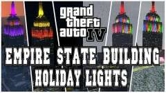 GTA 4 Rotterdam Tower Holiday Lights para GTA 4