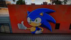 Mural Anime Sonic para GTA San Andreas