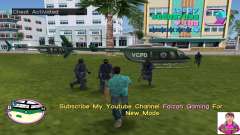 Guardaespaldas SWAT con helicóptero para GTA Vice City