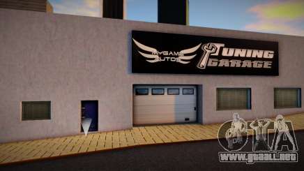 Entrada a los garajes de tuning de coches para GTA San Andreas