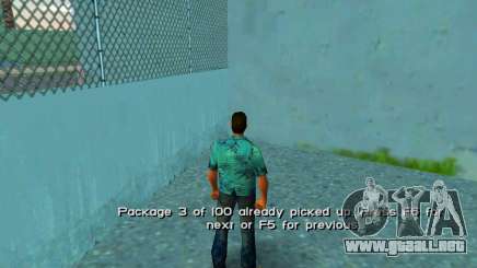 Teletransportarse a paquetes ocultos para GTA Vice City