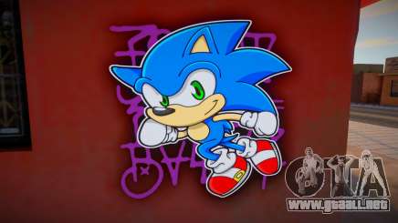 Chibi Sonic Grove Spray para GTA San Andreas